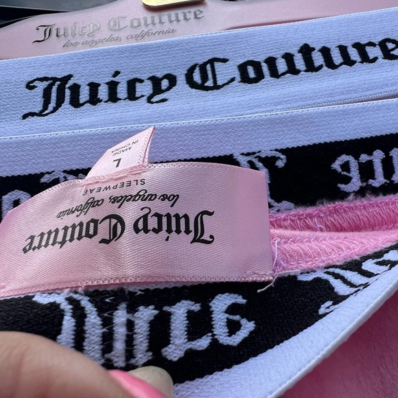 NWT Juicy Couture Velvet Sleep Shorts 2 pack size Large - Picture 8 of 14